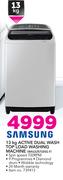 Samsung 13kg Active Dual Wash Top Load Washing Machine WA13J5710SG F