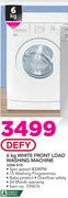 Defy 6kg White Front Load Washing Machine DAW 373