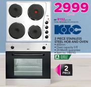 KIC 2 Piece Stainless Steel Hob and Oven-Per Set