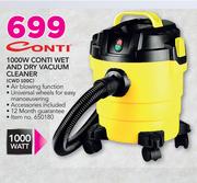 Conti 1000W Conti Wet and Dry Vacuum Cleaner CWD 100C