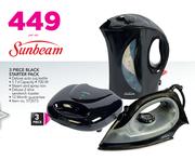Sunbeam 3 Piece Black Starter Pack-Per Set
