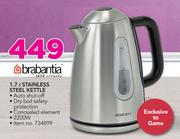 Brabantia 1.7Ltr Stainless Steel Kettle