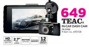Teac In Car Dash cam TE 2700
