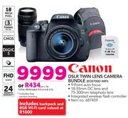 Canon DSLR Twin Lens Camera Bundle EOS700D WIFI