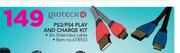 Gioteck PS3/PS4 Play And Charge Kit