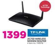 TP-Link AC750 Wireless Modem Router
