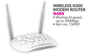 TP-Link Wireless N300 Modem Router