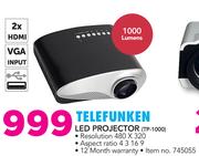 Telefunken LED Projector TP-1000