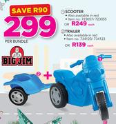 Big Jim Scooter + Big Jim Trailer-Per Bundle