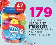 Kid Connection Beads And Strings Set-Per Bucket