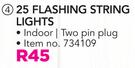 Indoor 25 Flashing String Lights