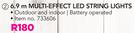 Outdoor 6.9m Multi-Effect LED String Lights