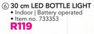Indoor 30Cm LED Bottle Light