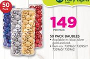 Santa's Trading 50 Pack Baubles-Per Pack