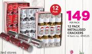 12 Pack Metallised Crackers-Per Pack