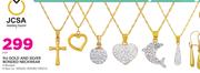 JCSA 9ct Gold And Silver Bonded Neckwear-Each