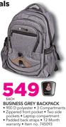 Business Grey Backpack