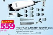 Wahl The Styler Clipper Set In Carry Case-Per Set
