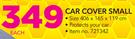 1st Gear Car Cover Small-Each