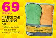 1st Gear 4 Piece Car Cleaning Kit-Per Pack