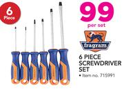 Fragram 6 Piece Screwdriver Set-Per Set