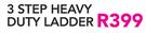 HomeQuip 3 Step Heavy Duty Ladder