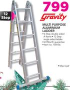 Gravity 12 Step Multi Purpose Aluminium Ladder