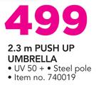 2.3m Push Up Umbrella