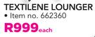 Out&About Textilene Lounger
