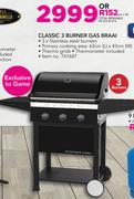 Classic 3 Burner Gas Braai