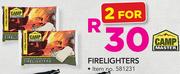Camp Master Firelighters-For 2