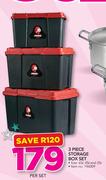 Pride 3 Piece Storage Box Set-Per Set