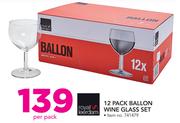 Royal Leerdam 12 Pack Ballon Wine Glass Set-Per Pack