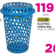 Addis Slotted Linen Bin