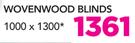 Decorland Wovenwood Blinds 1000x1300mm
