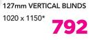 Decorland 127mm Vertical Blinds 1020x1150mm