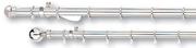 Decorland 25mm Stainless Steel Curtain Rod(Brushed Silver) 1.5m Rod