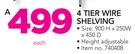 4 Tier Wire Shelving-Each
