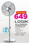 Logik 40cm Chrome Fan