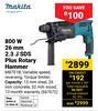 Makita 800W 26mm 2.3J SDS Plus Rotary Hammer 667672