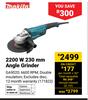 Makita 2200W 230mm Angle Grinder GA9020 171823