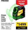 Prexiso Cross Line Laser Level 850033089