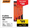 Grip 6-Piece Screwdriver Set 601101