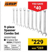 Grip 9-Piece Spanner Combo Set 850007568