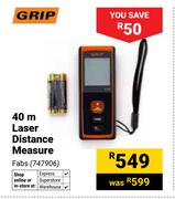 Grip 40m Laser Distance Measure 747906
