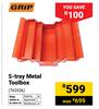 Grip 5-Tray Metal Toolbox 763536
