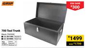 Grip 700 Tool Trunk (Black) 782008