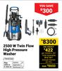 2500W Twin Flow High Pressure Washer 769250