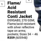 Beck Flame/Acid Resistant Conti Jacket 605948