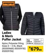 Interceptor  Ladies & Men's Puffer Jacket-Each
